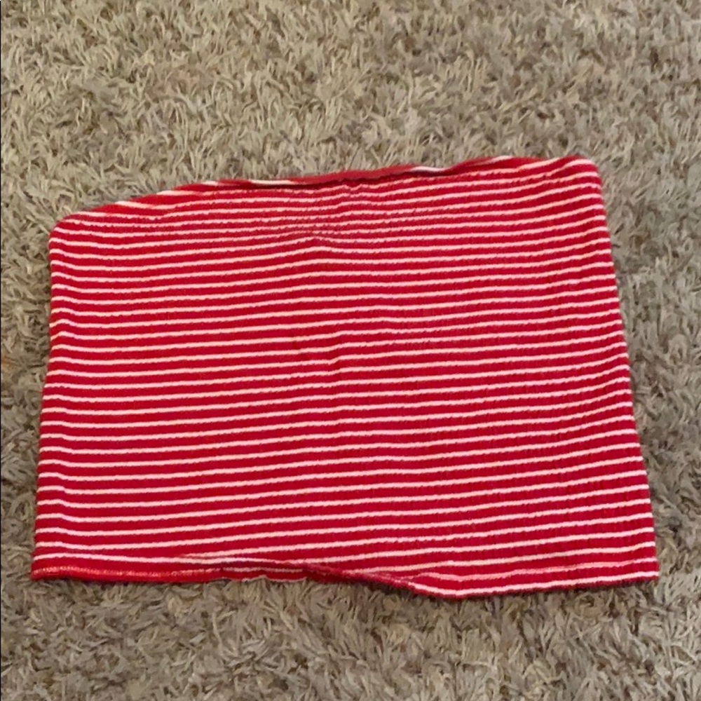 Red tube top